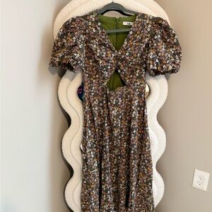 Floral Puff Sleeve Dress